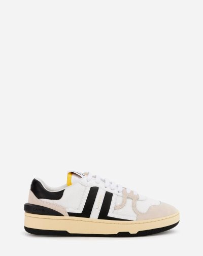 Tenisky Lanvin Mesh Clay Low-top Sneakers Panske Biele | SK61798