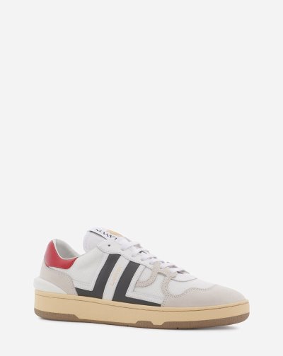 Tenisky Lanvin Mesh Clay Sneakers Panske Biele Siva | SK30050