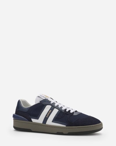 Tenisky Lanvin Mesh Clay Sneakers Panske Námornícka Modrá Modre Biele | SK36761