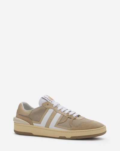 Tenisky Lanvin Mesh Clay Sneakers Panske Béžové Biele | SK70031