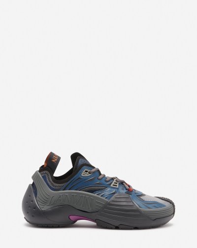 Tenisky Lanvin Mesh Flash-x Sneakers Panske Tmavo Modre | SK67870