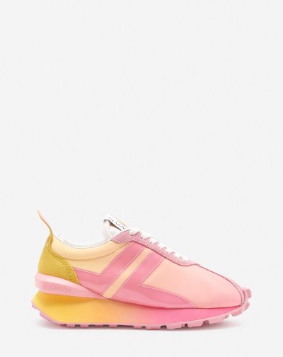 Tenisky Lanvin Nylon Bumpr Sneakers Damske Svetlo Ruzove Žlté | SK66601