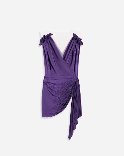 Topy Lanvin Bez Rukavov Draped Top Damske Nachový | SK51586