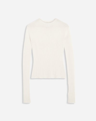 Topy Lanvin Cashmere And Silk Long-sleeve Top Damske Béžové | SK87125