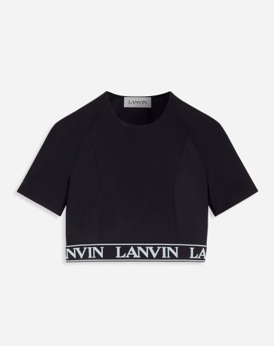 Topy Lanvin Kratke Top Damske Čierne | SK44946