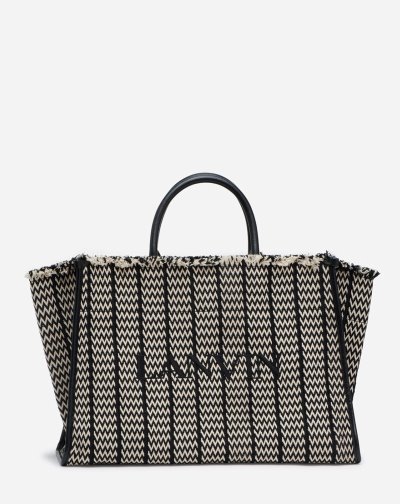 Tote Bag Lanvin In&Out Tote Bag Mm Panske Čierne | SK70213