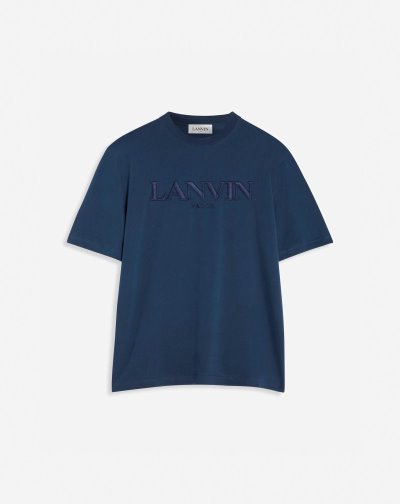 Tricko Lanvin Embroidered T Shirts Panske Tmavo Modre | SK04047