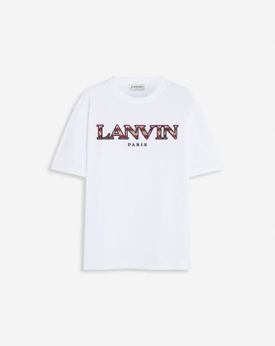 Tricko Lanvin Klasické Curb T Shirts Panske Biele | SK74087