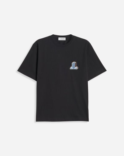 Tricko Lanvin Klasické Embroidered T Shirts Panske Čierne | SK86947