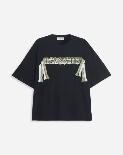 Tricko Lanvin Oversized Curb T Shirts Panske Čierne | SK62996