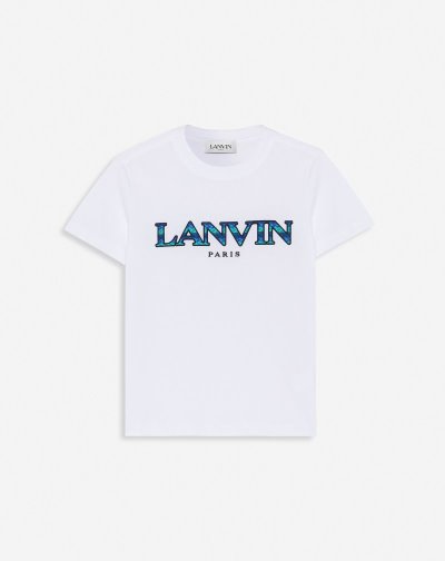 Tricko Lanvin T Shirts With Curb Embroidery Damske Biele | SK01940