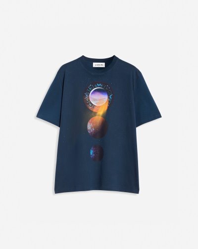 Tricko Lanvin T Shirts With Sci-fi Print Panske Tmavo Modre | SK63904